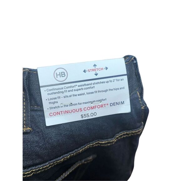 NEW WITH TAGS HB Men’s Continuous Comfort Waistband Dark Wash Denim Jeans RN#588 - Picture 6 of 11
